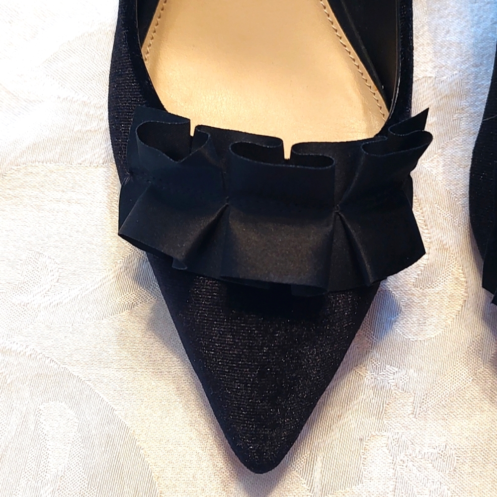 Black Velvet Heels - Picture 7 of 7